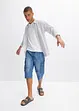 Bermuda long en jean, Loose, bonprix