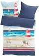 Parure de lit réversible avec motif marin, bonprix