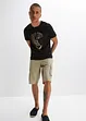 Bermuda cargo coupe confort avec taille élastiquée, Regular, bonprix