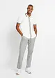 Polo zippé en maille piquée 100% coton, bonprix