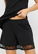 Pyjashort avec empiècement en dentelle délicate, bonprix