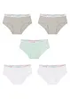 Lot de 5 culottes fille, bonprix