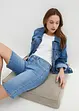 Bermuda en jean, coupe slim, taille mi-haute, bonprix