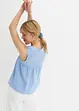 Blouse sans manches en gaze de coton, bonprix