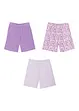 Lot de 3 shorts fille, bonprix