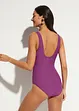 Maillot 1 pièce sculptant effet croisé, maintien modéré, bonprix