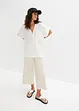 Blouse manches courtes en gaze de coton, bonprix