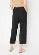 Pantalon carotte en lin et coton, bonprix