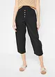 Pantalon carotte en lin et coton, bonprix