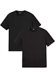 Lot de 2 T-shirts 100% coton, bonprix
