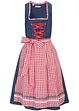 Dirndl effet jean et tablier longueur genou (Ens. 2 pces.), bonprix