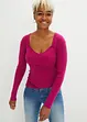 T-shirt en maille style corset, bonprix