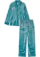 Pyjama en satin avec effet brillant, bonprix