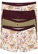 Lot de 4 boxers femme avec coton, bonprix