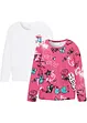 Lot de 2 T-shirts boxy fille, bonprix