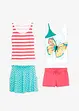 Tenue de plage fille (Ens. 4 pces.) en coton, bonprix