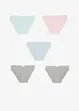 Lot de 5 slips fille, bonprix