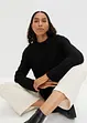 Pull à col rond avec motif torsadé, bonprix