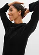 Pull à col rond avec motif torsadé, bonprix