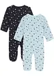 Lot de 2 grenouillères bébé, bonprix