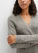 Gilet long en maille bouclée, bonprix