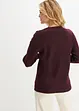 Pull oversize à boutons, bonprix