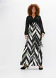 Robe longue avec jupe imprimée en polyester recyclé, BODYFLIRT