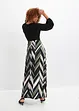 Robe longue avec jupe imprimée en polyester recyclé, BODYFLIRT