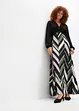 Robe longue avec jupe imprimée en polyester recyclé, BODYFLIRT