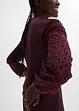 Robe en jersey avec empiècement en mesh, BODYFLIRT