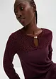 Robe en jersey avec empiècement en mesh, BODYFLIRT