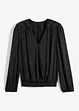 Blouse en satin style portefeuille, bonprix