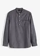 Chemise manches longues avec col montant en coton Oxford, bpc selection