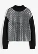 Pull en maille avec imprimé brillant, RAINBOW