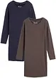 Lot de 2 robes en jersey, bonprix