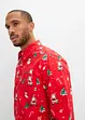 Chemise manches longues avec motif de Noël, bonprix