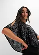 Robe à sequins avec haut effet cape, bonprix