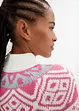 Pull norvégien avec fentes latérales, bonprix