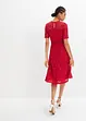 Robe en dentelle avec empiècement crochet, bonprix