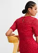 Robe en dentelle avec empiècement crochet, bonprix