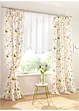 Store ondulé avec bordure en satin, bonprix