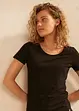 Lot de 2 T-shirts longs avec inscription, bonprix