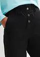 Pantalon en twill à taille haute élastiquée, bonprix