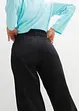 Pantalon en twill à taille haute élastiquée, bonprix