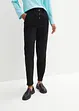 Pantalon en twill à taille haute élastiquée, bonprix