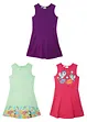 Lot de 3 robes en jersey 100% coton, bonprix