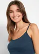 Lot de 3 tops à fines bretelles 100% coton, bonprix