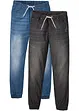 Lot de 2 jeans taille élastiquée Regular Fit, jambes droites, RAINBOW