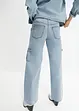 Jean cargo large, taille mi-haute, bonprix