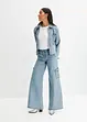 Jean cargo large, taille mi-haute, bonprix